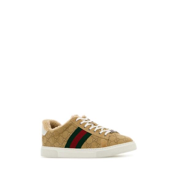 Men Camel Suede Ace Sneakers Men